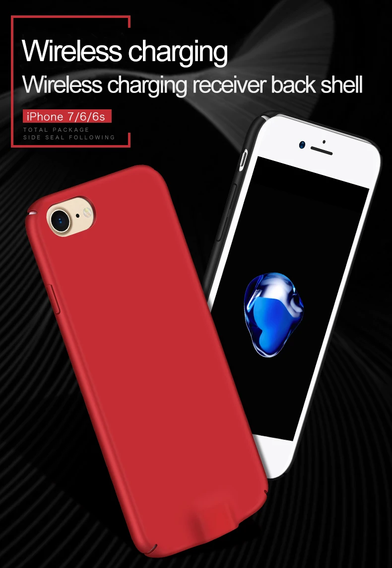 YILIZOMANA QI Беспроводное зарядное устройство приемник ТПУ чехол для iPhone6 6S 7 Plus iphone6 6S plus чехол