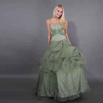 

Simple Embroider Kiwi Green Quinceanera Dresses Pleats Top Ruched Skirt Puffy Ball Gowns Sweet 15 Mmasquerade Ball Dresses