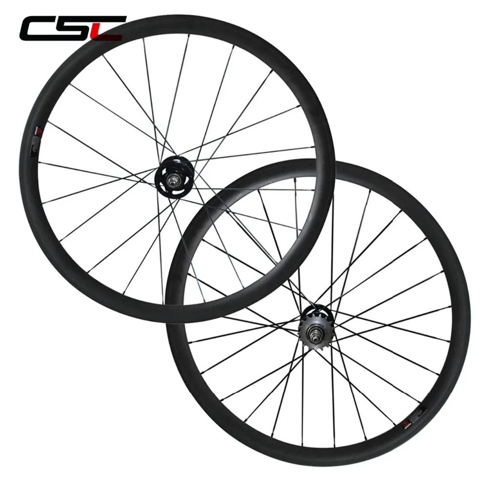 CSC 60mm tubular carbon track /fixed gear rear wheel only 