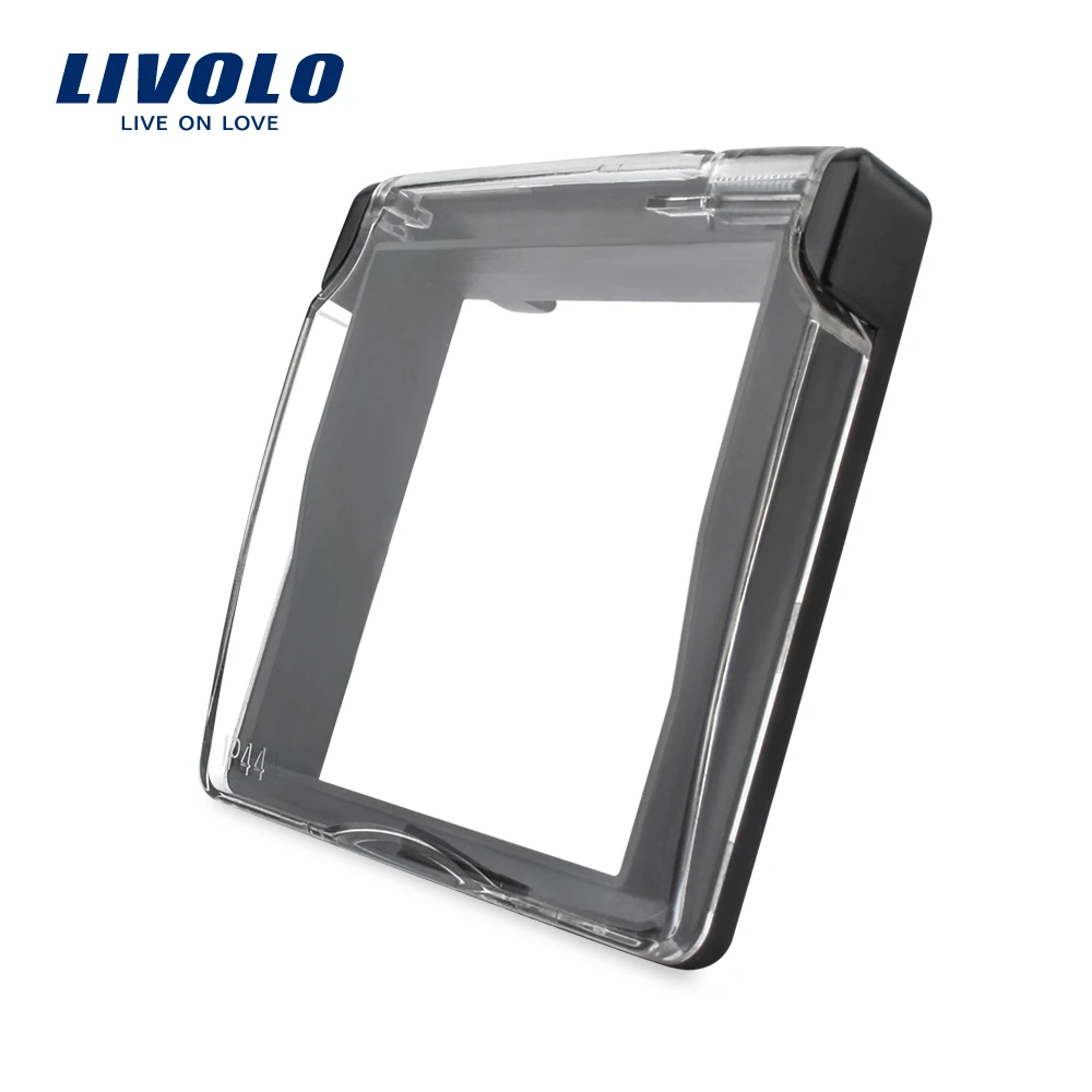 

Livolo EU Standard Socket Waterproof Cover , Plastic Decorative For Socket, Black color ,C7-1WF-12,do not include the sockets.