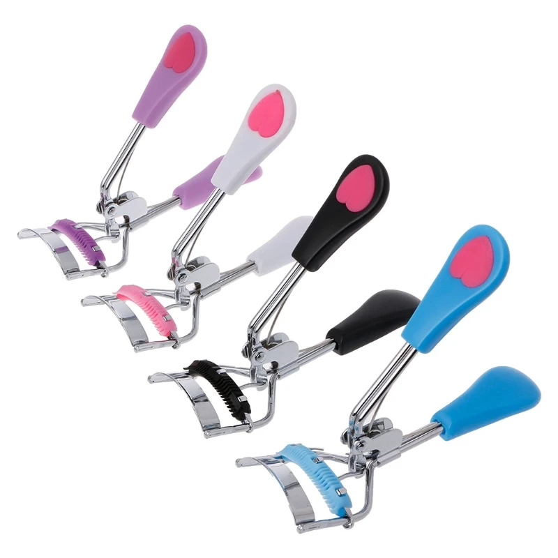 

1pc Pro Handle Eye Curling Eyelash Curler Clip With Lash Comb Tools Makeup Tool