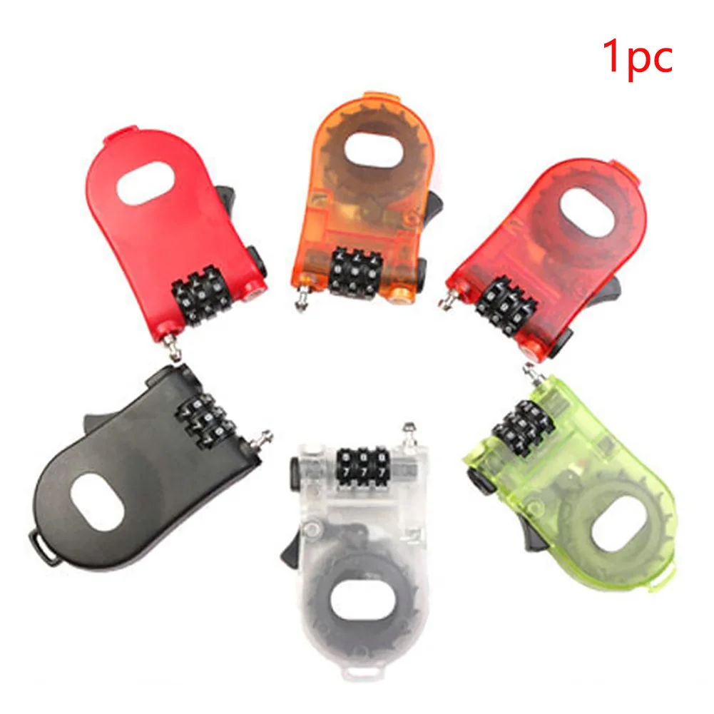 3 Digit Bicycle Parts Bike Mini Cable Lock Padlock Rope Ski Extendable Wire Anti Theft Security Code Password Long Roller Pram