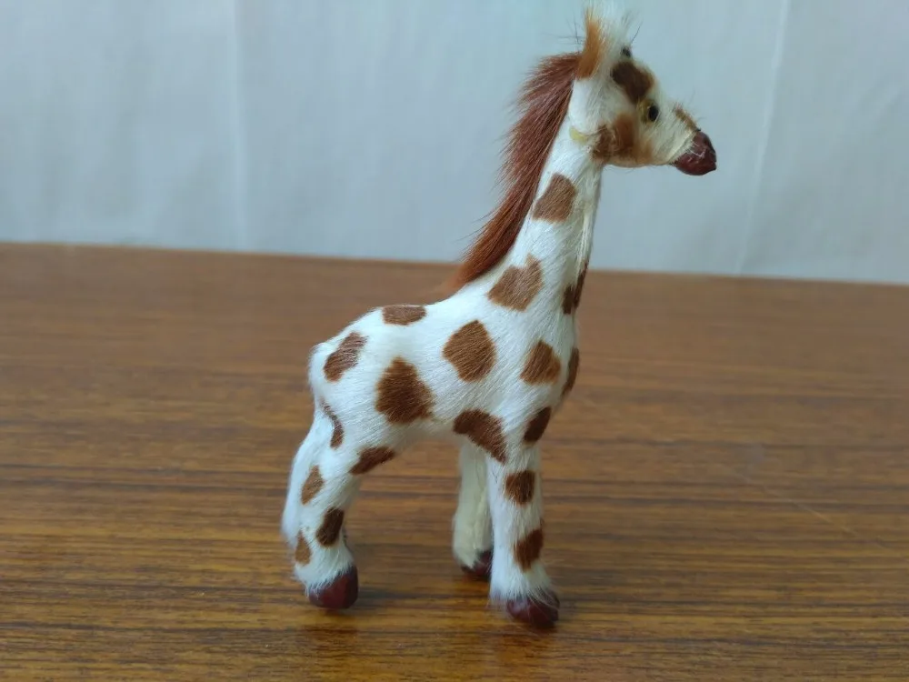 mini 6x9cm simulation giraffe polyethylene&ampfurs model handicraft home decoration gift d2017 | Дом и сад
