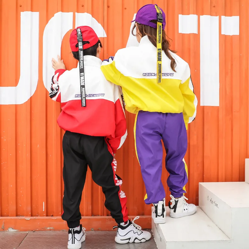 Woman Man Boys Girls Hip Hop Costumes Kids Hiphop Jazz Street Dancewear Clothes Dancing Suit for Stage Competition Ballroom Show