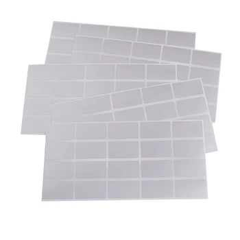

100pcs/5 Sheets 23x42mm Silver Card Coated Sticker DIY Password Sticker For Ticket Scratched Label Tape Scratch Stickers