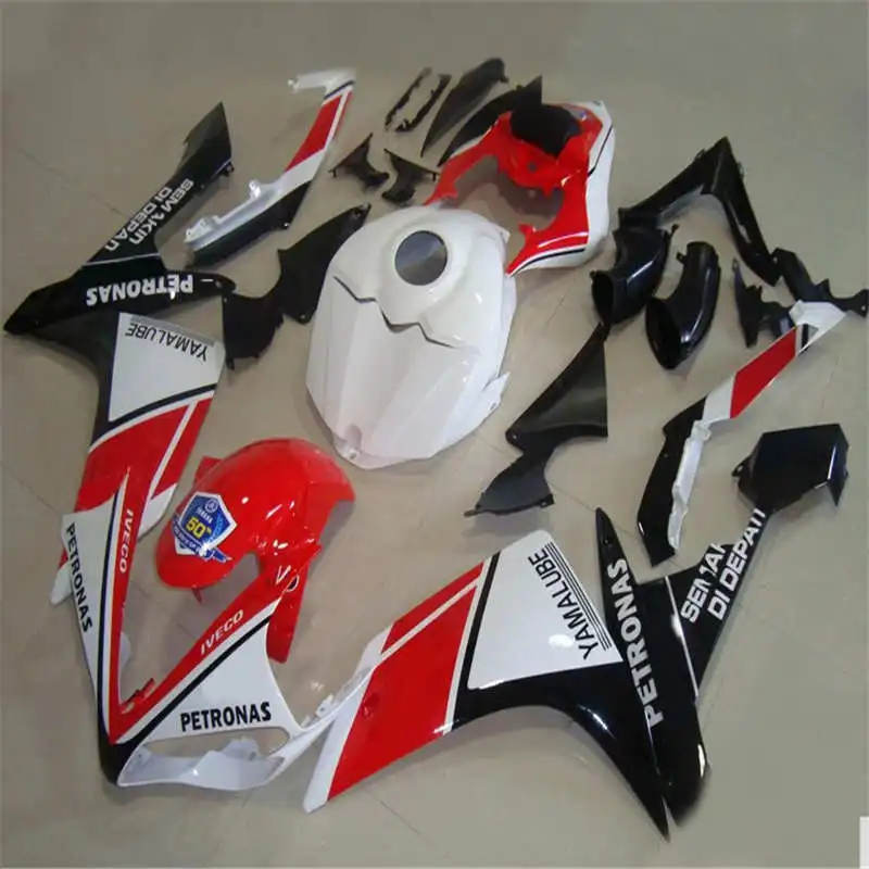 

mold Fairing Kit for YZFR1 07 08 YZF R1 2007 2008 YZF1000 ABS Red white black Fairings set+ gifts