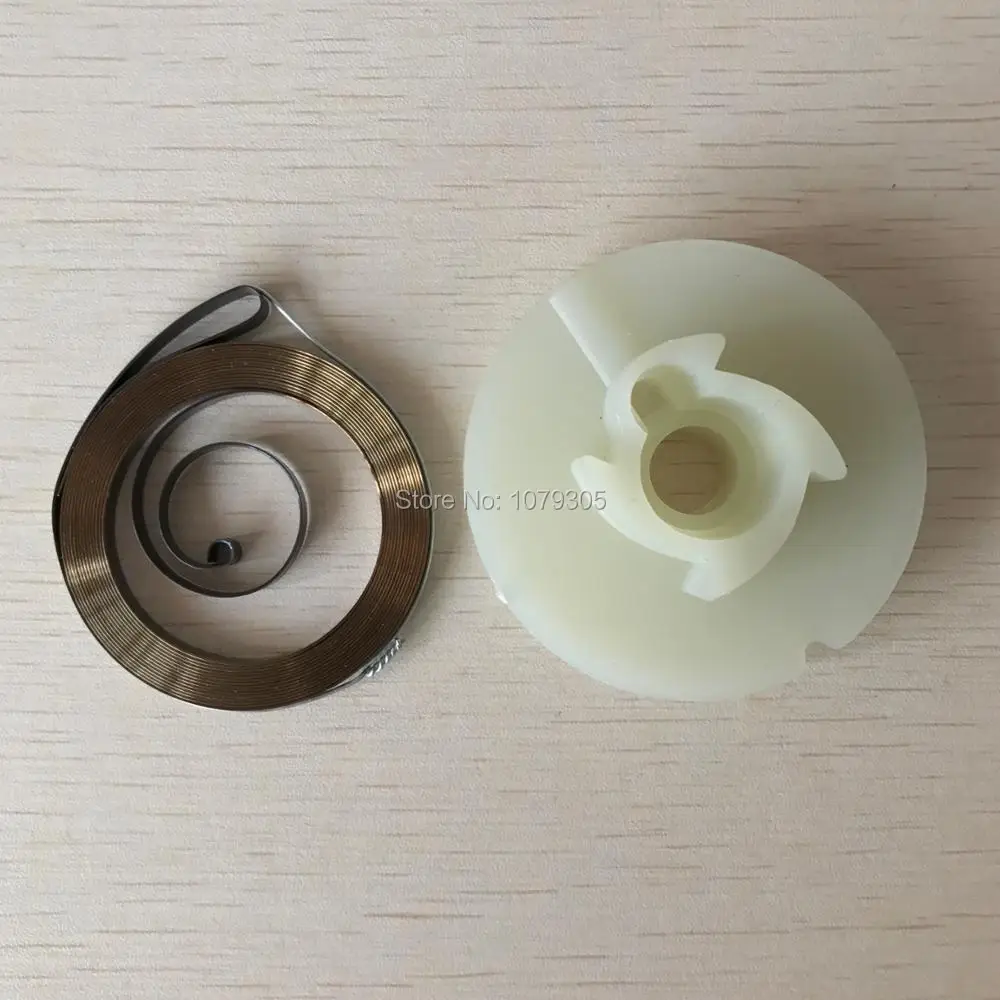 

Chainsaw Starter Recoil Starter rope rotor with rewind Spring for Starter Repair Replacement Fit HUS 51 55