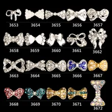 10Pcs/Lot Pearl Nail Art AB Rhinestones Crystal Bow Tie Alloy Bow Knot for Nails Dekor Decorations Accessories 10Pcs/Lot Pearl Nail Art AB Rhinestones Crystal Bow Tie Alloy Bow Knot for Nails Dekor Decorations Accessories