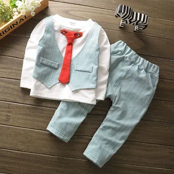 

Baby boy clothes Christmas Birthday Wedding Party Gentleman costume Set for spring newborn baby boys outfits suits clothing sets