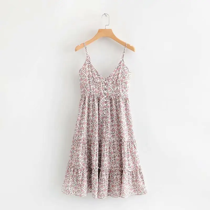 

SY50-235 European and American Fashion Wind Printed Suspended Dresses