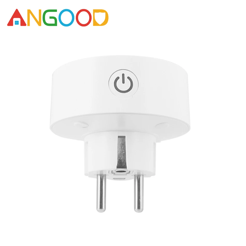 

ANGOOD Wifi Smart Socket Smart Home 10A Wireless Switch Control EU Plug Support Tuya Smart Life App / Alexa Voice Controller