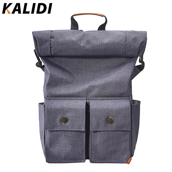KALIDI водонепроницаемая сумка для ноутбука рулон-Топ Закрытие ноутбука ноутбук компьютер рюкзак для мужчин и женщин школьный рюкзак для пеших прогулок - Цвет: Blue