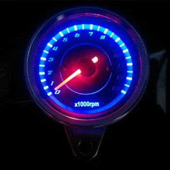 

Unviersal Accurate Electronic Motorcycle Speedometer Tachometer Motorbike with Odometer Dashboard Night Light