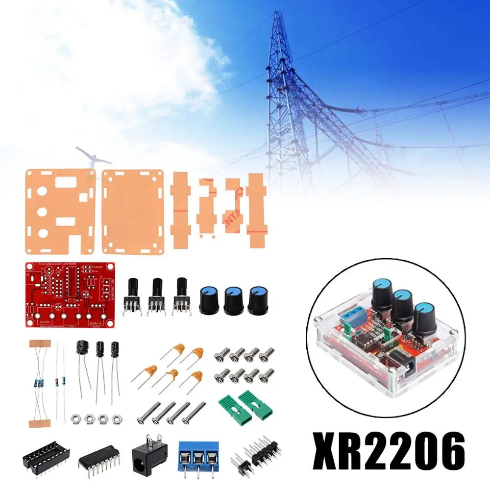 Генератор сигналов синус треугольник квадратный пилообразный модуль DIY Kit синус/треугольник/квадратная волна 1 Гц-1 МГц Частота
