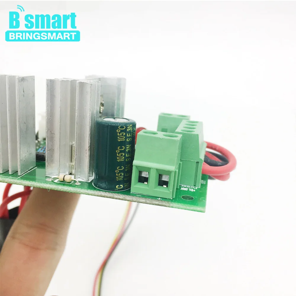 Bringsmart CCM6N PWM 12V контроллер скорости двигателя постоянного тока 6A 6 V-30 V положительный инверсии переключатель контроллеры высокое качество мини Размеры