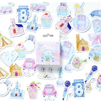 

Mo.Card 45 pcs/pack small lucky mini paper diary sticker Scrapbooking Decoration label Wholesale