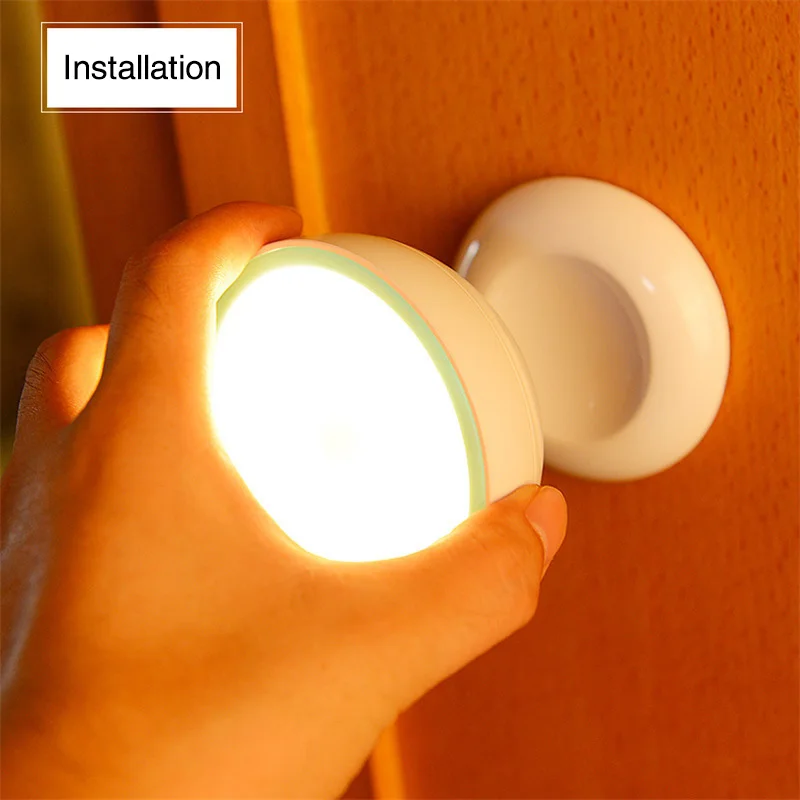 Motion Sensor Light USB Rechargeable Sensing Lights Cordless night light LED wireless for Hallway Bedroom Closet Stairs (18)