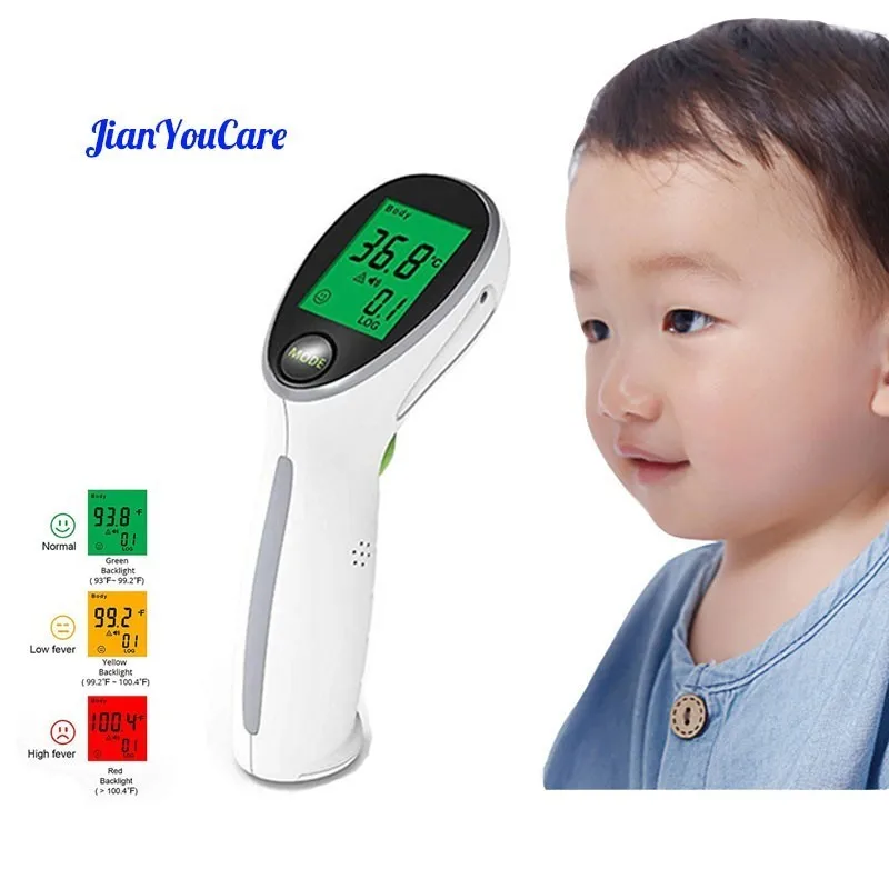 

JianYouCare Digital Infrared Thermometer Portable Temperature Gun Non-contact Laser Body Fever Surfaces Temperature Baby&Adult