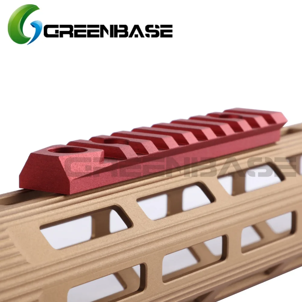 Greenbase 9 فتحات M-LOK السكك الحديدية القسم المزدوج واجهة 3/8 ''Qucik انفصال المقبس QD مرفق ميزة الصيد السكك الحديدية Handguard
