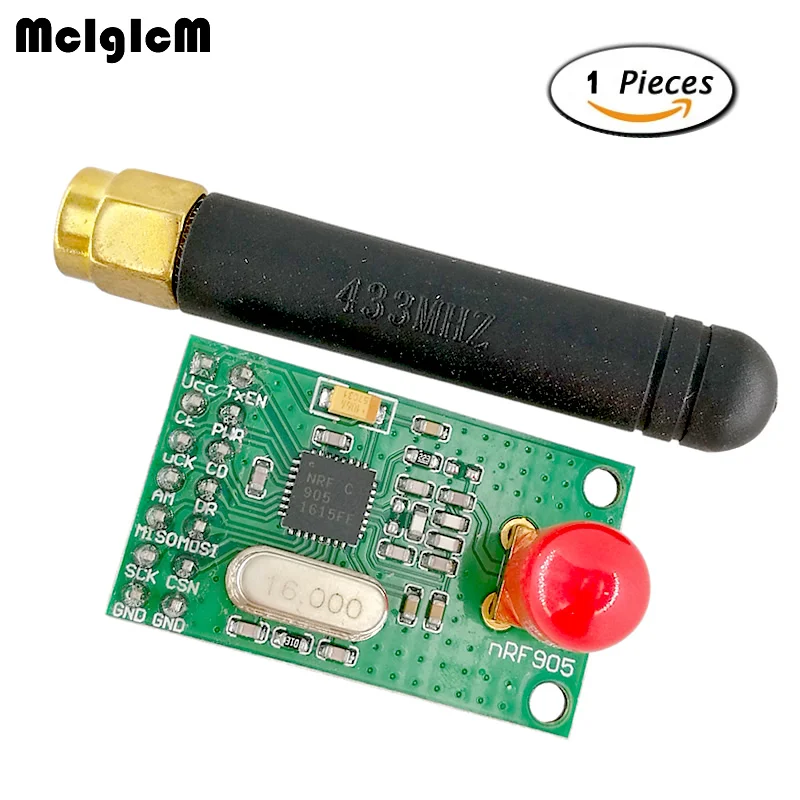 

MCIGICM NRF905 Wireless Module (PTR8000) Wireless Transmission 433/486/915MHz NF905SE