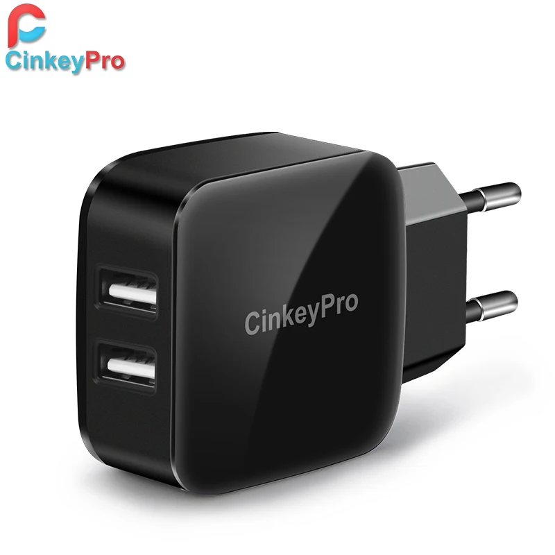 Cinkeypro супер быстрый 2 портами USB зарядное устройство адаптер 5 В 2A мобильного