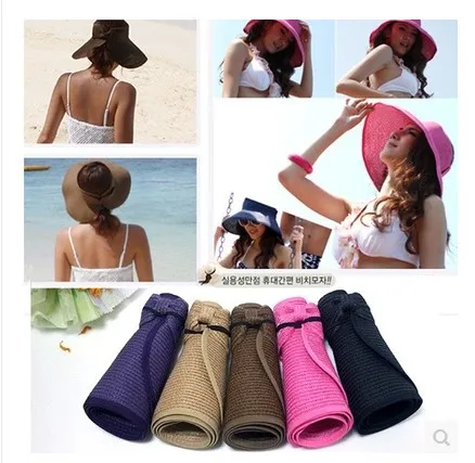 2016 Sombreros Women Wholesale Manufacturers Selling Summer Sun Hat Ladies Hats Visor Cap Tide Beach Chapeu Feminino Wide Brim