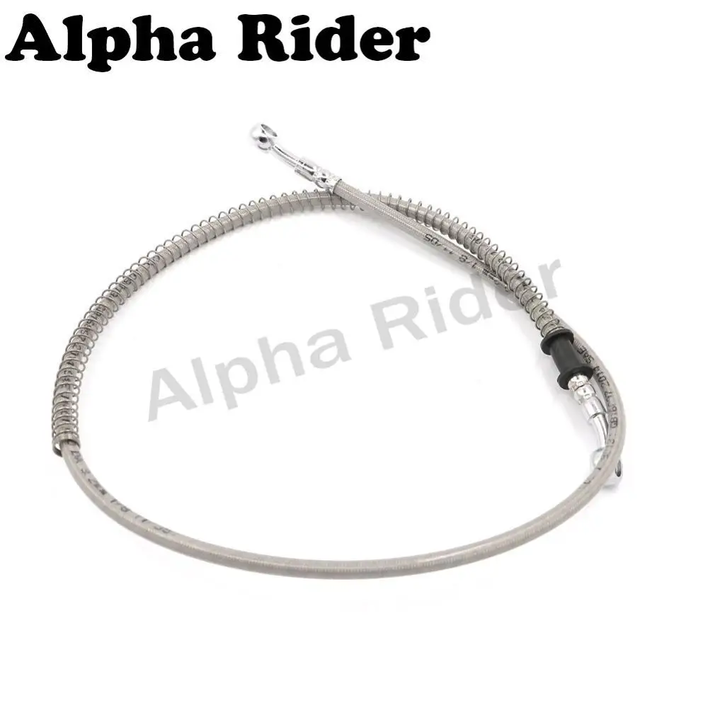 

1000mm Motorcycle ATV Quad Buggy Go Kart Dirt Pit Bike Hydraulic Reinforced Brake Oil Hose Cable Clutch Hose Line Pipes Silver