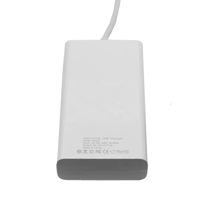 HANHONE 6 портов USB зарядное устройство 36 Вт для iPhone iPad samsung несколько настенных зарядных 5 В/7.2A ЕС вилка адаптер мобильный телефон Универсальный