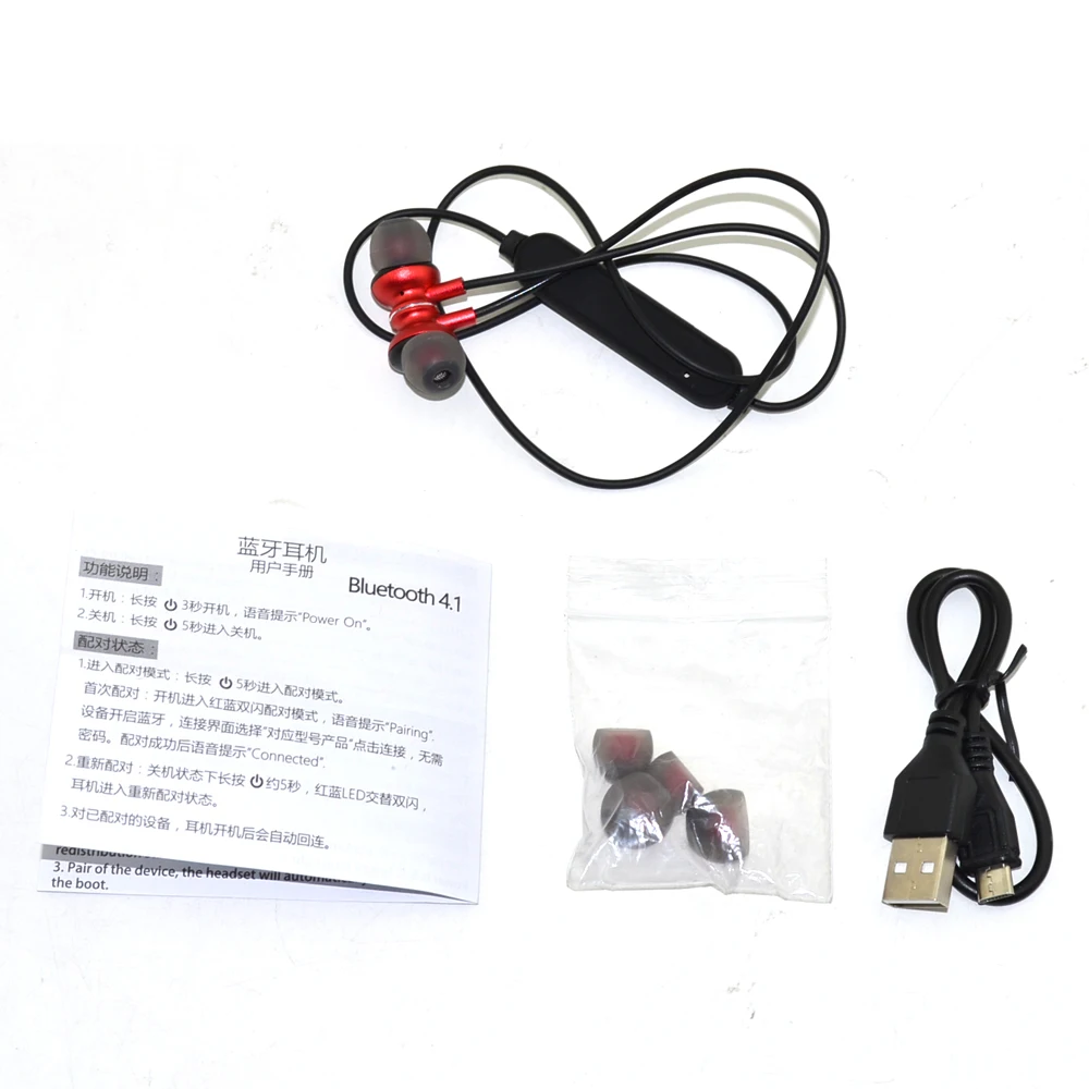 

qijiagu 10Sets Neckband Wireless Bluetooth Earphone Headset Sport headphones with Microphone for Android iPhone Phone