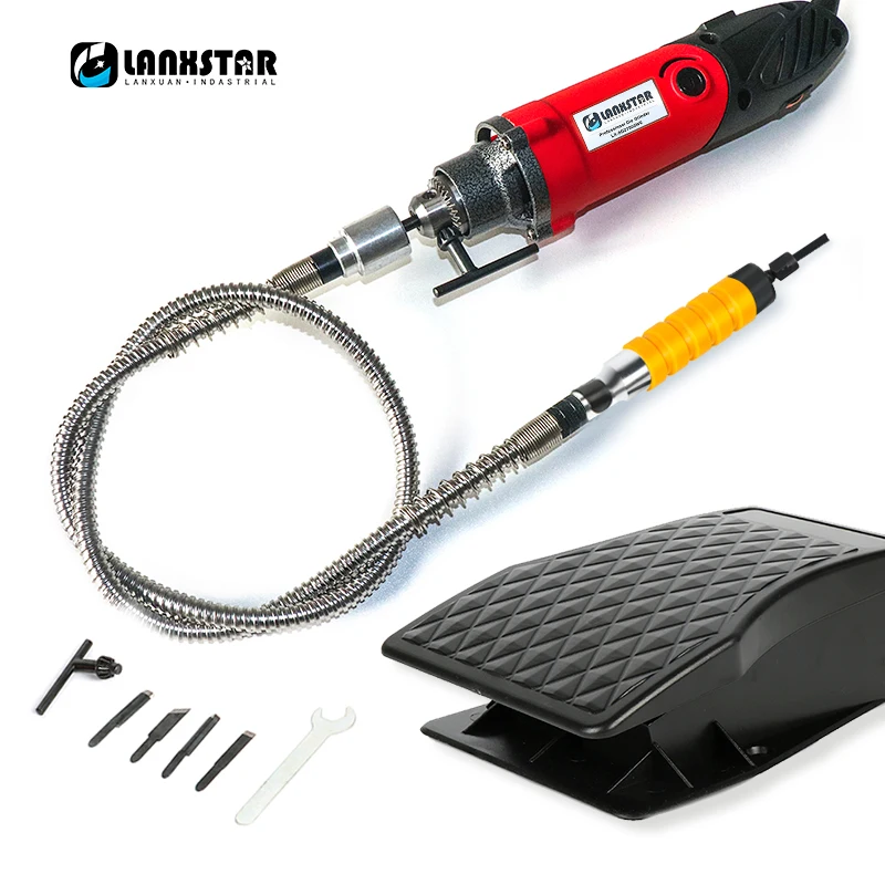 Günstige Lanxstar Dremel Neue Gravur Pen Bohrmaschine DIY Bohrer Elektrische Dreh Werkzeug grinder Mini Bohrer Mini mühle Schleifen Maschine