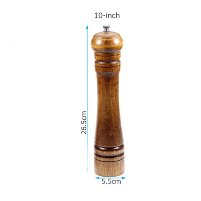 

Wooden Manual Pepper Salt Grinder Coffee Spice Grinder Mill 5/8/10 Inch