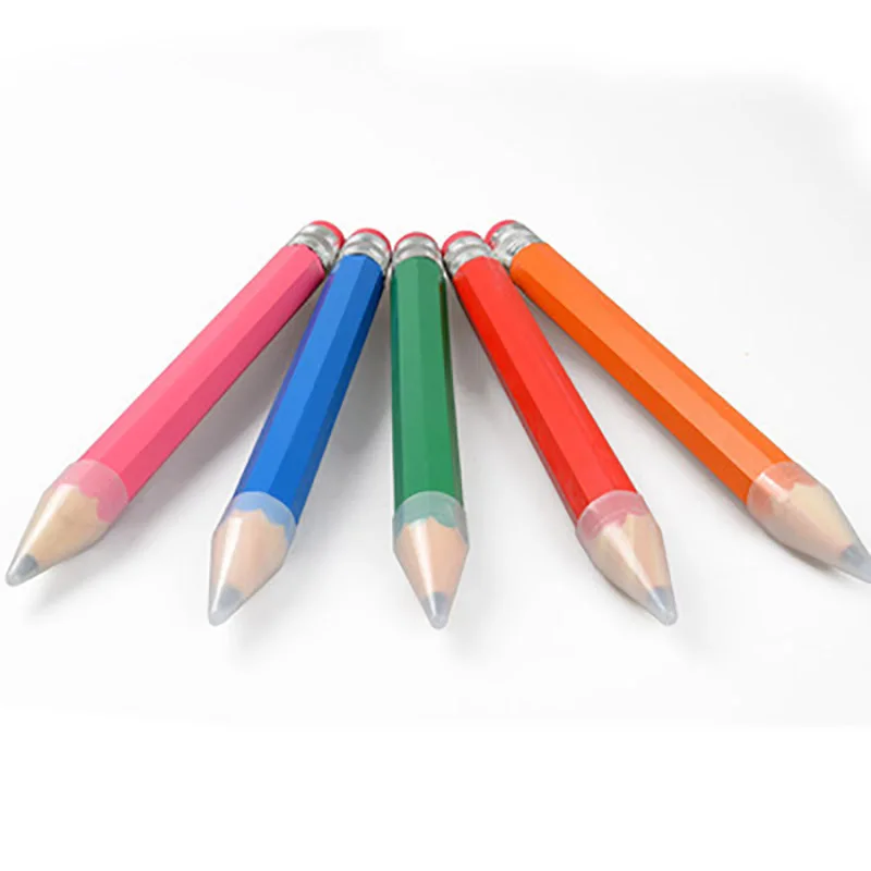

1Pcs 35cm Kawaii Wooden Colorful Handcraft Large Pencil Pen Painting School Office Supplies Student Stationery Gift stationery