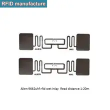 200 шт./лот Пассивная rfid этикетка uhf 9662 ISO 18000 6C Alien H3 72*19 мм UHF Метка RFID