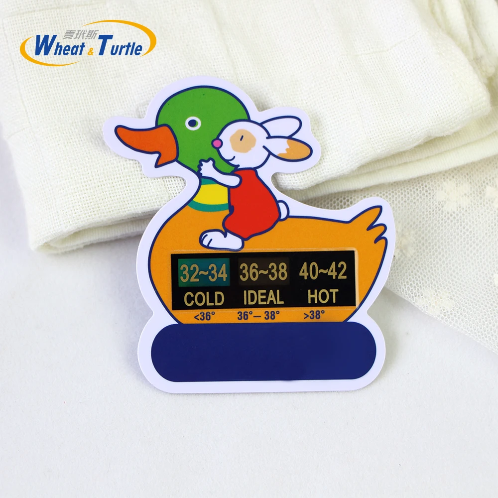 2017 Duck And Rabit Cartoon LCD Water Temperature Thermometer Baby