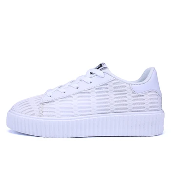 

Nice Women Sneakers,student Shoes Casual Woman Black White Color Shoe Breathable Board Shoes Lady Slip On Flats For 26-28
