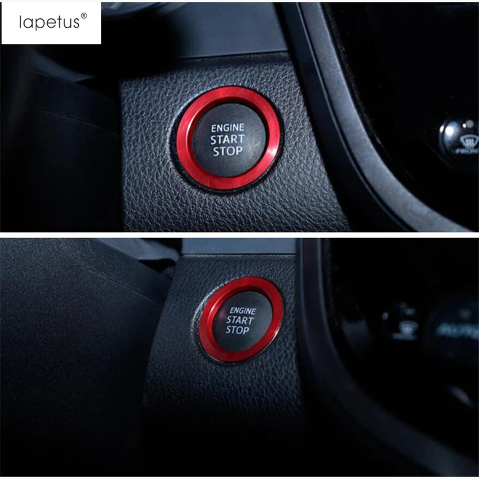 

Lapetus Accessories Fit For Toyota Avalon 2019 Metal Engine Start Stop Push Button Key Hole Switch Ring Molding Cover Kit Trim