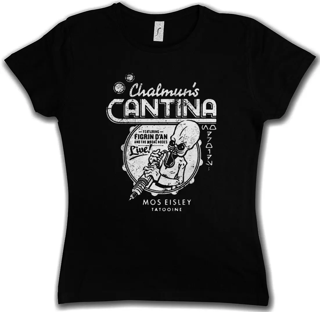Летом с коротким рукавом chalmun? s Cantina Винтаж II женщина футболка Дарт звезда Хан