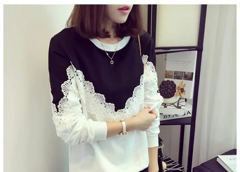 New Fashion Women Long Sleeve T-shirts Womens Casual Elegant Tops Female Trendy Designed Tees Chic Females High Quality Ladies