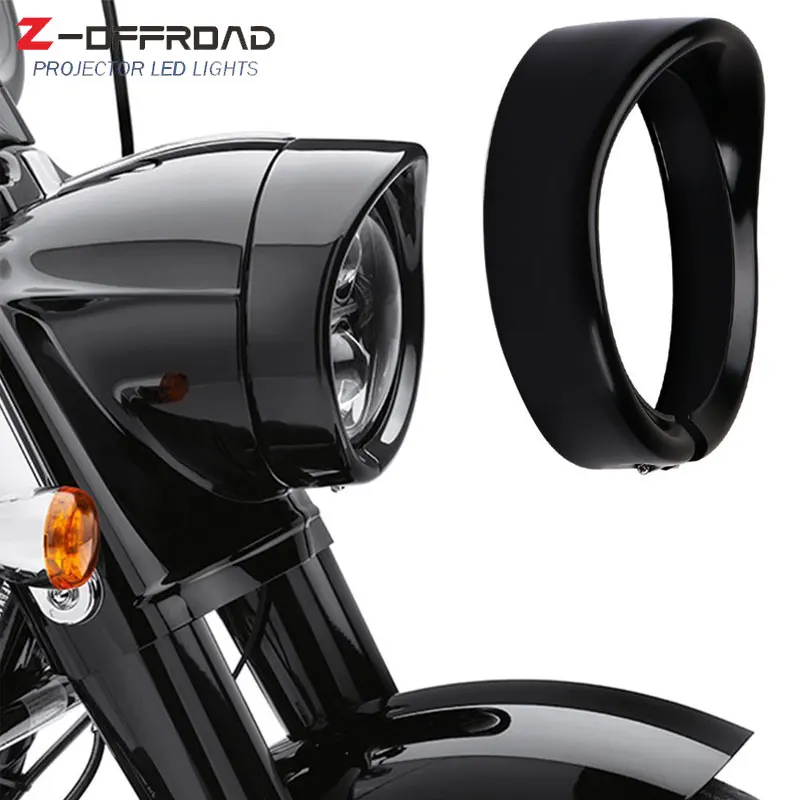 Для Softail Road King Electra Glide аксессуары для мотоциклов козырек 7 дюймов светодиодный