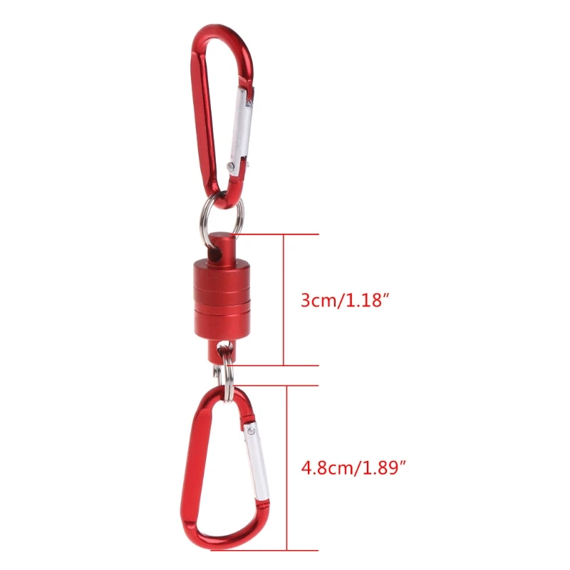 Magnet Buckle Fly Fishing Magnetic Net Quick Release Lanyard Clip Land