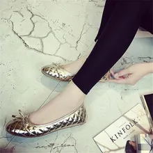 Женские туфли без задника на плоской подошве с сетчатым узором; цвет золотой; Роскошные Балетки без застежки; женские лоферы с бантом; цвет золотой, черный, серый