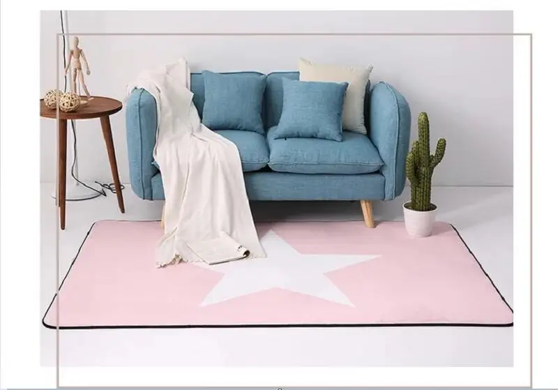 Корейский дизайн, Звездный принт, ковер, противоскользящий пол, коврик для ванной, мягкие детские ковры для игр, для гостиной, комнаты, спальни, ковер