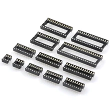 10PCS IC Sockets DIP6 DIP8 DIP14 DIP16 DIP18 DIP20 DIP28 DIP40 pins Connector DIP Socket 6 8 14 16 18 20 24 28 40 pin