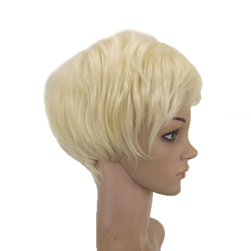 HAIRJOY парик 1B цвет короткие прямые синтетические женские волосы Пикси Высокая температура волокна 4 цвета