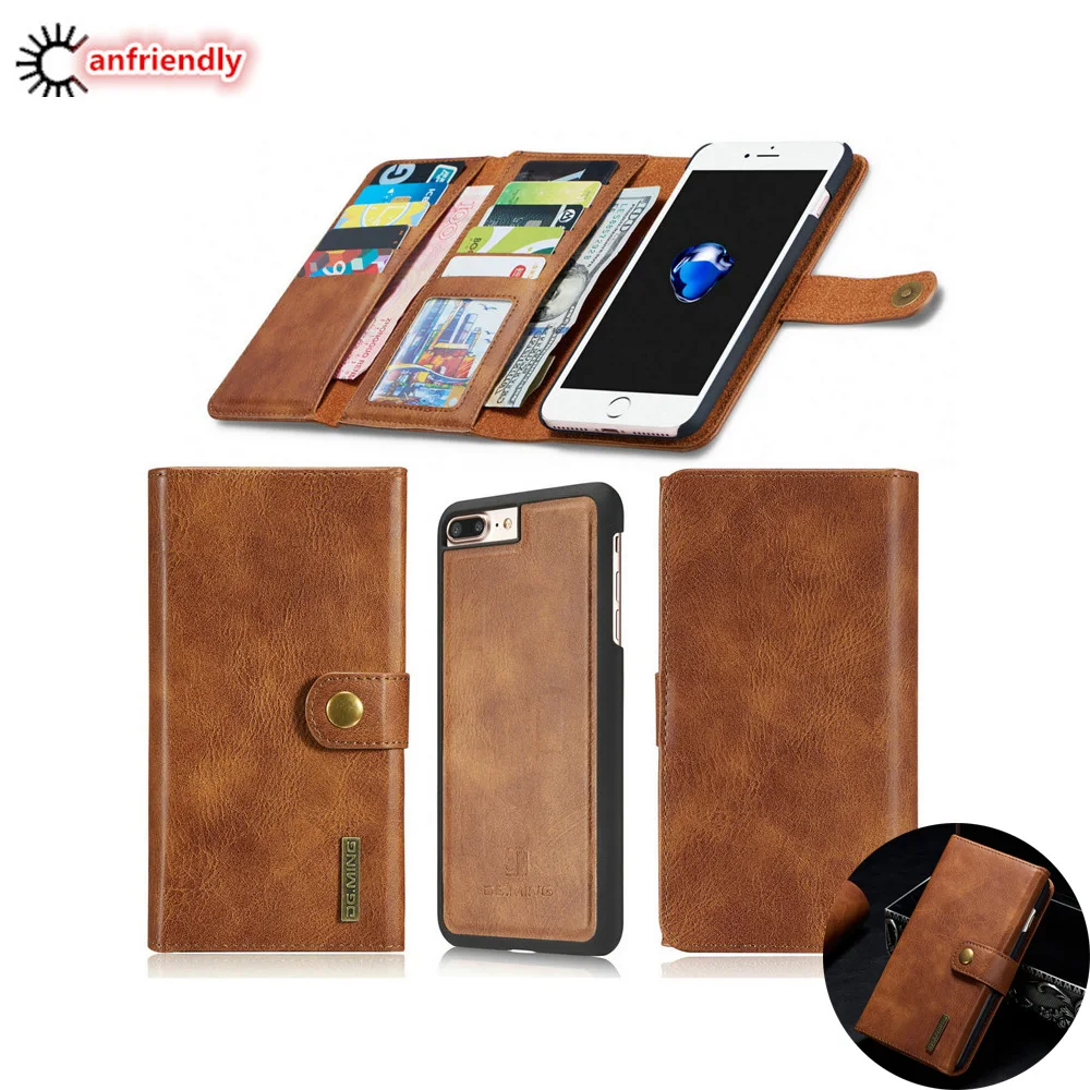 

Luxury Leather Case For iPhone 7 8 Plus Bag Capa Magnet Wallet Cover Case For iphone8 Plus For iphone7 Plus With Card Stand