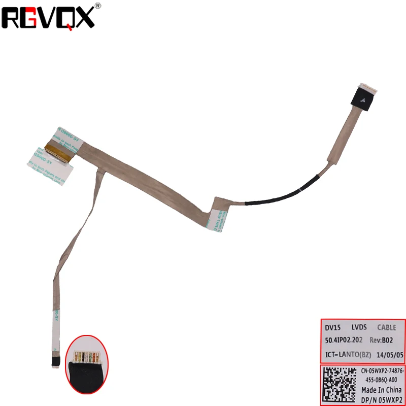 

New LCD LED Video Flex Cable For DELL Inspiron N5040 N5050 M5040 V1540 V1550 50.4IP02.002 50.4IP02.001