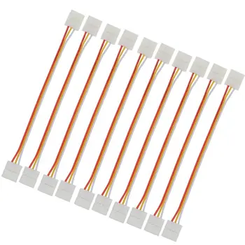 

[Seven Neon]Free shipping 15cm led strip connector cable with clip for 3pin 8mm FPBC board two colors light led smd strip