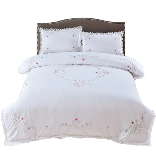 Trustworhy Battenburg Lace Euro Style Duvet Cover Set Bedding Set