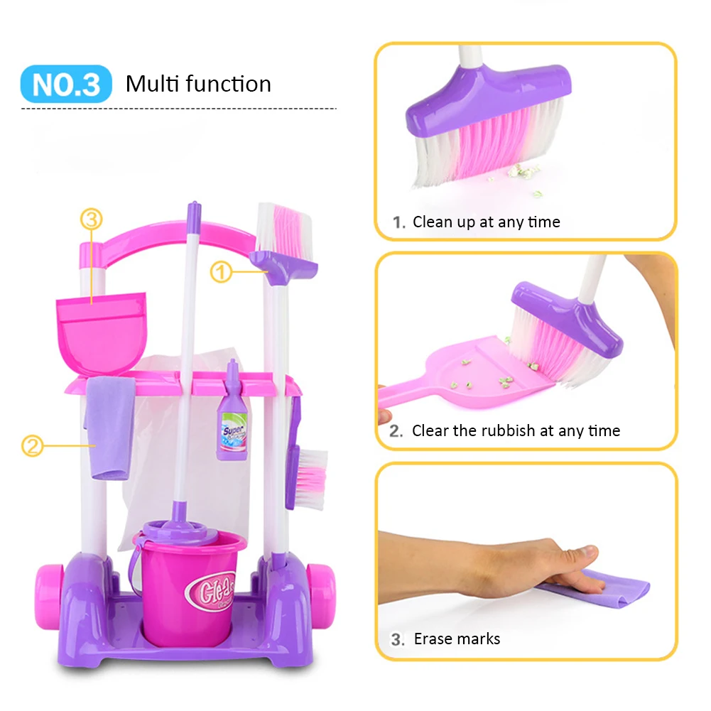 Детская домашняя симуляция бытовая техника чистящие игрушки для дома чистящий инструмент набор игрушек раннее образование ролевые