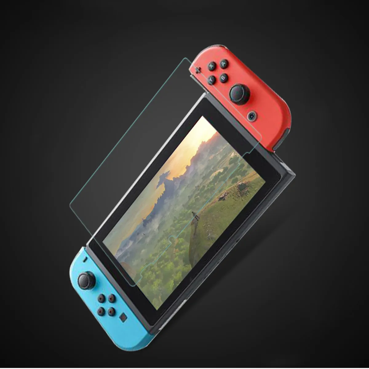 

1PC Tempered Glass Screen Protector For Nintendo Switch Tempered Glass 2.5D Round Edges Hardness 9H Reduce Fingerprints